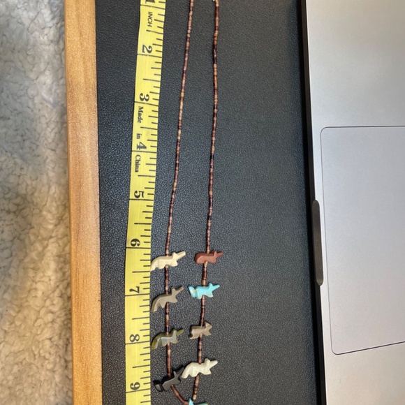 Old Pawn Vintage Zuni Fetish & Heshi Necklace, 18 inches - Picture 6 of 6